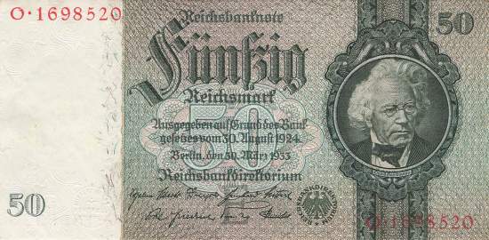 50 Mark 1933 ro.175a E/O